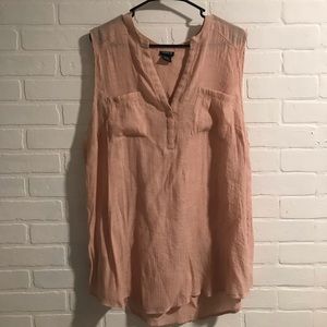 Torrid Harper - Blush Pink Georgette Tank
